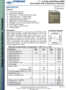 GigOptix EWV0703YF Datasheet