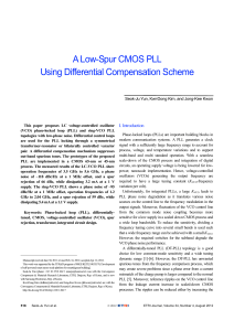 A Low-Spur CMOS PLL Using Differential Compensation Scheme