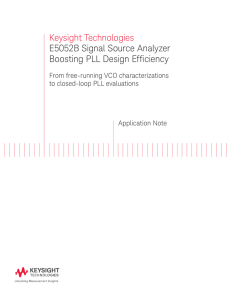 Keysight Technologies E5052B Signal Source Analyzer Boosting