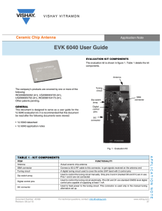 EVK 6040 User Guide