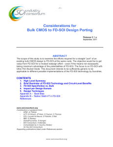 Considerations for Bulk CMOS to FD-SOI Design