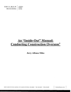 "Inside-Out" Manual: Conducting Construction