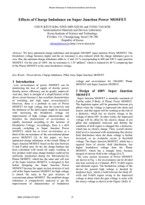 Effects of Charge Imbalance on Super Junction Power