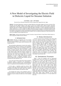 A New Model of Investigating the Electric Field in Dielectric