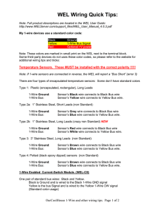WEL Wiring Quick Tips: