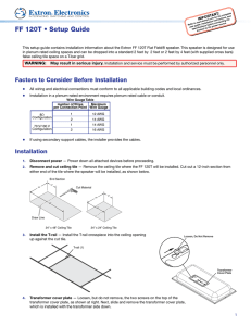 FF 120T Setup Guide