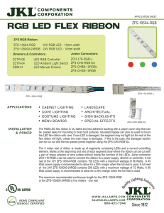 RGB led flex ribbon