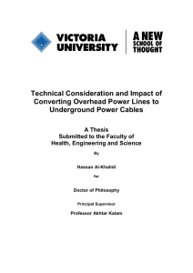 Technical Consideration and Impact of Converting Overhead Power