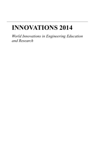 INNOVATIONS 2014 - International Network for Engineering