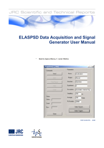 ELASPSD Data Acquisition and Signal Generator User Manual