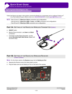 RadioLynx Wireless Start Setup