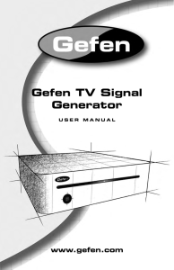 Gefen TV Signal Generator