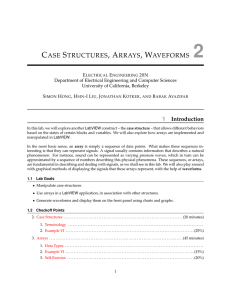 case structures, arrays, waveforms 2
