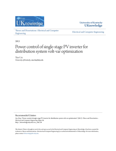 Power control of single-stage PV inverter for