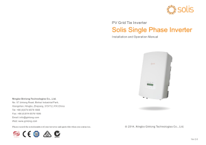 Solis Single Phase Inverter