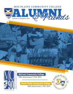 2016 MPCC Alumni Newsletter
