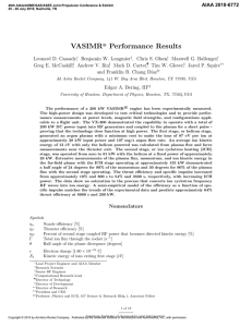 VASIMR Performance Results