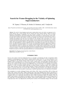 Search for Frame-Dragging in the Vicinity of Spinning