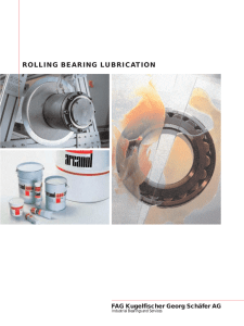rolling bearing lubrication