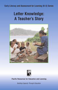 Letter Knowledge: A Teacher`s Story