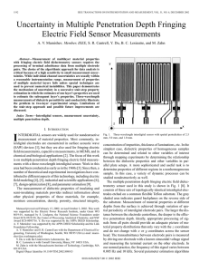 Uncertainty in multiple penetration depth fringing electric field