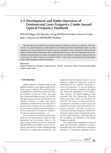 Development and Stable Operation of Femtosecond Laser