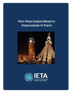 POST-PARIS CARBON MARKETS: FROM LONDON TO TOKYO