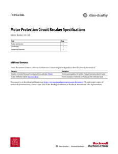 140-CMN Motor Protection Circuit Breaker