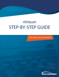 VIEWpath Step-by-Step Manual