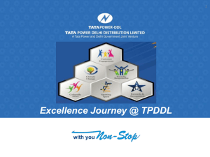 Tata Power-DDL Excellence Journey - Tata Power Delhi Distribution