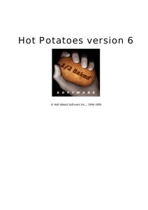 Windows Help File in PDF format - Hot Potatoes