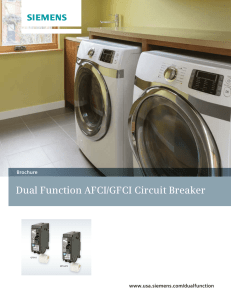 Dual Function AFCI/GFCI Circuit Breaker