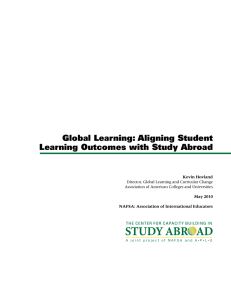 Global Learning: Aligning Student Learning Outcomes with