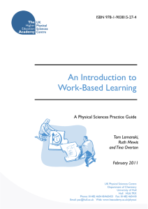 An Introduction to Work-Based Learning