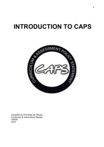 introduction to caps