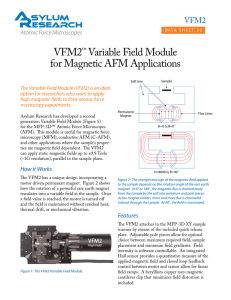 VFM2™ Variable Field Module for Magnetic AFM Applications