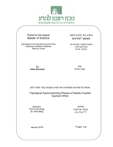 M.Sc. Thesis - Weizmann Institute of Science