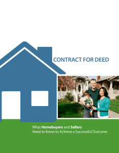 contract for deed - Minnesota Homeownership Center