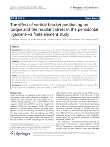 The effect of vertical bracket positioning on torque and the resultant