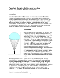 Parachute Jumping, Falling, and Landing