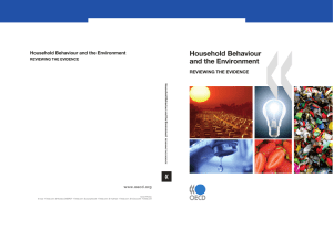 Household Behaviour and the Environment