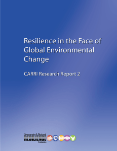 Resilience in the Face of Global Environmental Change