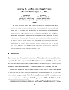 An Economic Analysis of C-TPAT