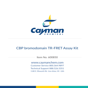 CBP bromodomain TR-FRET Assay Kit