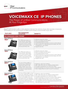 voicemaxx ce ip phones - West Unified Communications Services