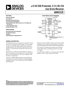 ADM3232E +/-15 kV ESD Protected, 3.3 V, RS