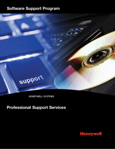 Software Support Program, Brochure, Honeywell Integrated Systems