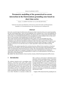 Parametric modelling of the geometrical ice