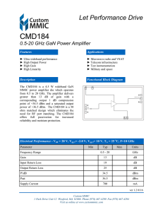 CMD184 - Custom MMIC