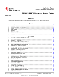 TMS320C6474 Hardware Design Guide